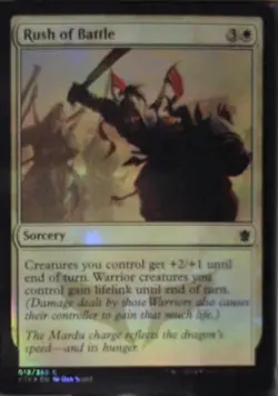 Rush of Battle - Khans of Tarkir: #19, Magic: The Gathering - Foil Lp C255 - Image 1