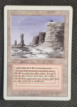 MTG Plateau Dual Land, Revised Edition, NM/LP Condition - Image 1