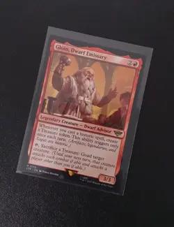 Gloin Dwarf Emissary mtg Rare 0132 Lord Of The Rings Magic: The Gathering - Image 3