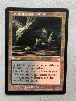 Mtg Carte Magic Onslaught Bloodstained Mire French LP/MP (A) - Image 1