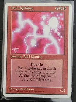 Ball Lightning [Fourth Edition] MTG Core Set Regular NM *Actual Pic - Image 1