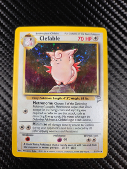 2000 Pokemon Set 2 Clefable Holo #5/130 - Image 1
