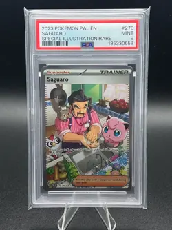 2023 Pokemon Paldea Evolved EN #270 Saguaro Special Illustration Rare PSA 9 Mint - Image 1