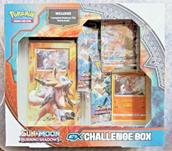 Pokemon Lycanroc Sun and Moon Burning Shadows GX Challenge Box Factory Sealed - Image 1