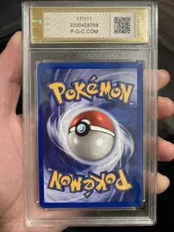 PGC 10 Typhlosion Holo 1st Ed 2000 Pokemon Neo Genesis # 17-Beautiful Swirl - Image 2