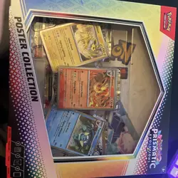 Lot of 3 Pokemon TCG: Prismatic Evolutions Poster Collection - SEALED - Image 1
