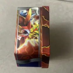 Pokemon Paradox Destinies Tin Gouging Fire ex Tin w/ 5 Booster Packs New Sealed - Image 2
