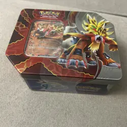 Pokemon Paradox Destinies Tin Gouging Fire ex Tin w/ 5 Booster Packs New Sealed - Image 5