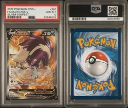 PSA 10 GEM MINT Skuntank V 180/195 SWSH Silver Tempest Ultra Rare Holo Pokemon - Image 3
