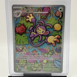 Ambipom 107/094 Illustration Rare Phantasmal Flames Pokemon NM - Image 1