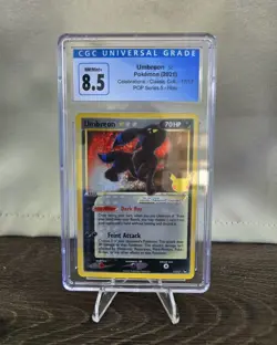Pokemon Umbreon Gold Star Celebrations 17/17 8.5 CGC English - Image 1