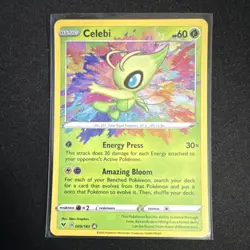 Pokemon Celebi 009/185 Swsh04 Vivid Voltage Amazing Rare Holo Basic 60 HP - Image 1