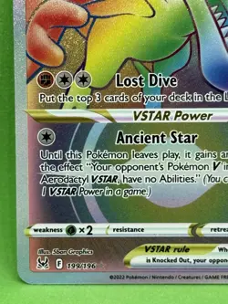 Aerodactyl VSTAR 199/196 - NM - Pokemon Lost Origin - Rainbow Secret Rare - Image 4