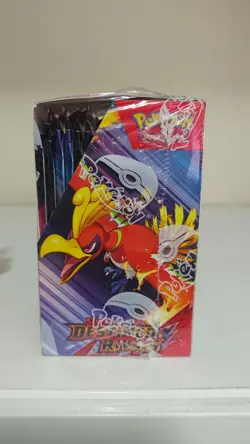 Pokemon TCG Scarlet & Violet Destined Rivals Half Booster Box Sealed Slight Rip - Image 3