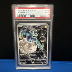 2025 POKEMON BLACK BOLT POKEMON CENTER ETB #209 THUNDURUS PSA 9 - Image 1