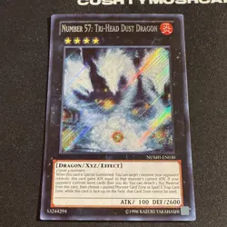 YUGIOH NUMBER 57 TRI HEAD DUST DRAGON SECRET RARE NUMH-EN030 - Image 2