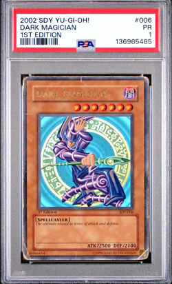 PSA 1 1ST EDITION SDY-006 Dark Magician Ultra Rare 2002 Yugioh Starter Deck Yugi - Image 1