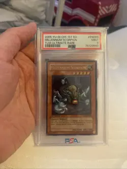 MILLENNIUM SCORPION TLM-EN009 ULTIMATE RARE 1ST ED YuGiOh PSA 9 - Image 1