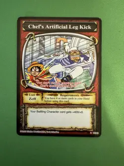 Chef’s Artificial Leg Kick One Piece CCG The Quest Begins TE063 LP/NM Rare - Image 3