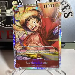 One Piece CCG Monkey.D.Luffy ST10-006 11000 Power 10 Cost Super Rare Foil Namco - Image 1