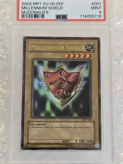 Millennium Shield McDonalds Yu-Gi-Oh! Ultra Rare Promo MP1-001 PSA 9 Mint - Image 3
