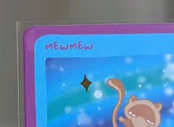 Mewmew Shiny Holo 88/90 Pokedoodles Pokemon Parody Trading Card NM/M *See Photos - Image 2