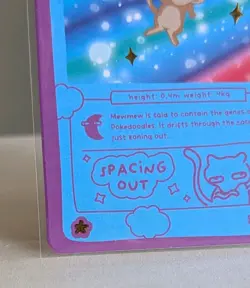 Mewmew Shiny Holo 88/90 Pokedoodles Pokemon Parody Trading Card NM/M *See Photos - Image 5