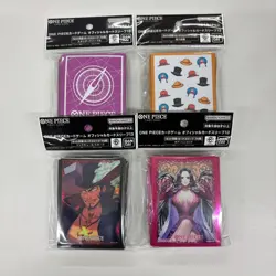 One Piece Card 70 Sleeves ×4 Hancock Etc Official Ver.13 TCG Japan New - Image 1