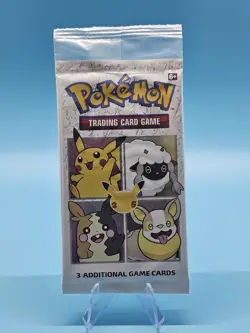 Pokemon TCG 3 Additional Game Cards 25 Yrs Sealed Cereal Pack Pikachu Holo - Image 1