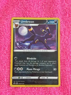 Umbreon SWSH129 SWSH: Sword & Shield Promo Cards Holo NEAR MINT Grade Worthy - Image 2