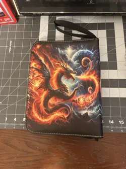 TCG Binder Dragon Breathing fire! Holds 400 Cards 4 Pocket Front/back - Image 2