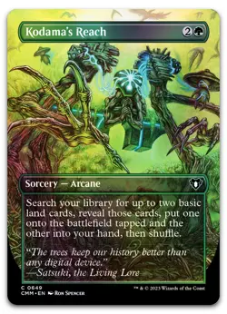 Kodama's Reach (Borderless) #649 (Foil) (NM) Commander Masters CMM Magic MTG - Image 1