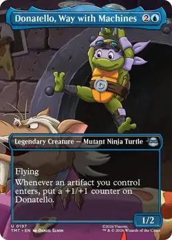 Donatello, Way with Machines (Borderless) [TMNT] MTG - Image 1