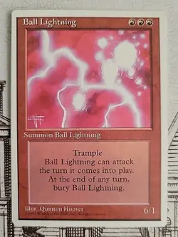 MTG Ball Lightning x1 LP ~Fourth Edition (Magic the Gathering)*Free Shipping* - Image 1