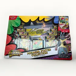 Pokemon TCG Ascended Heroes Premium Poster Collection Mega Lucario SEALED - Image 1