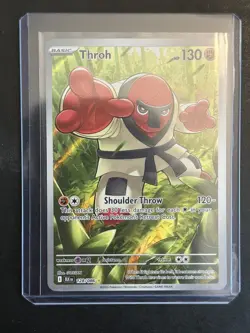 Throh 128/086 Pokemon Black Bolt Holo Illustration Rare NEAR MINT - Image 1