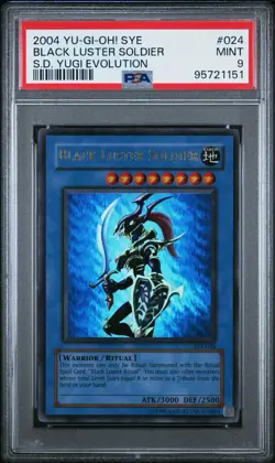 Black Luster Soldier SYE-024 YuGiOh Starter Deck: Yugi Evolution PSA 9 MINT - Image 1