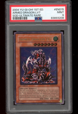 Yugioh Armed Dragon LV7 - SOD-EN015 Ultimate Rare 1st Edition PSA 9 MINT - Image 1