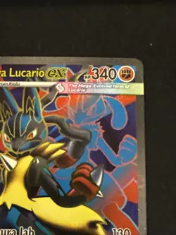 Mega Lucario ex 160/132 ME01: Mega Evolution - Ultra Rare Pokemon TCG - NM HOLO - Image 4
