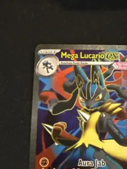 Mega Lucario ex 160/132 ME01: Mega Evolution - Ultra Rare Pokemon TCG - NM HOLO - Image 5
