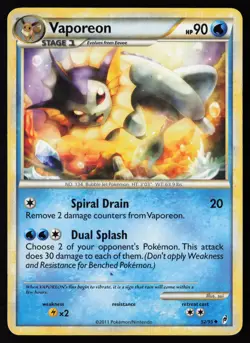 Vaporeon #52 Call of Legends Pokemon Card - Image 1