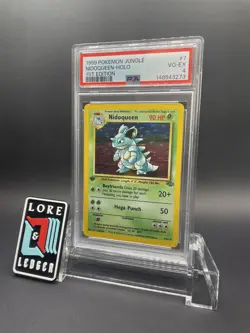 1999 Pokemon Jungle 1st Edition Holo #7 NIDOQUEEN PSA 4 (Very Good - Excellent) - Image 1
