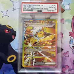 Jolteon ex 153/131 Pokemon Prismatic Evolutions Special Illustration Rare PSA 10 - Image 1