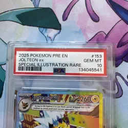 Jolteon ex 153/131 Pokemon Prismatic Evolutions Special Illustration Rare PSA 10 - Image 4