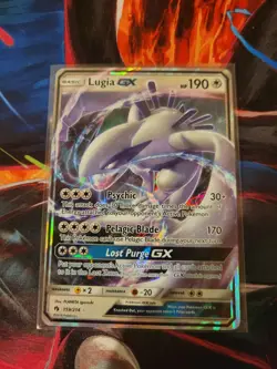 Pokemon Lugia GX Ultra Rare Holo 159/214 Sm-Lost Thunder - Image 1