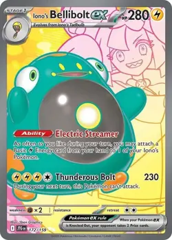 Iono's Bellibolt ex - 172/159 - Ultra Rare SV09: Journey Together (JTG) Pokemon - Image 1