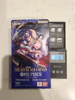 ⚖One Piece OP-14 The Azure Sea’s Seven Sleeved Booster Pack Heavy 37.61g 🔥🔥 - Image 1
