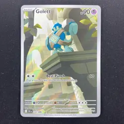 Golett - Alt Art - 122/086 - Black Bolt - Illustration Rare Pokemon Card - Image 1