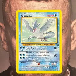 Pokemon Fossil Articuno 17/62 Rare Non-Holo LP Card - Image 1