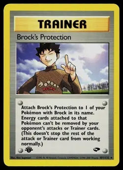 Pokemon Card - Brock's Protection Gym Challenge 101/132 Rare 1st Edition - Image 1